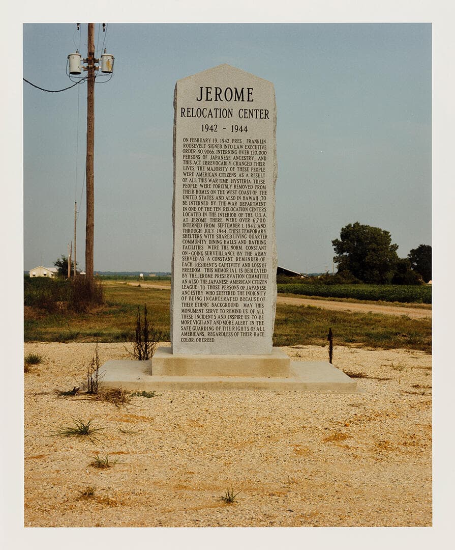 Jerome Memorial, Japanese-American Concentration Camp, Arkansas, August 28, 1993