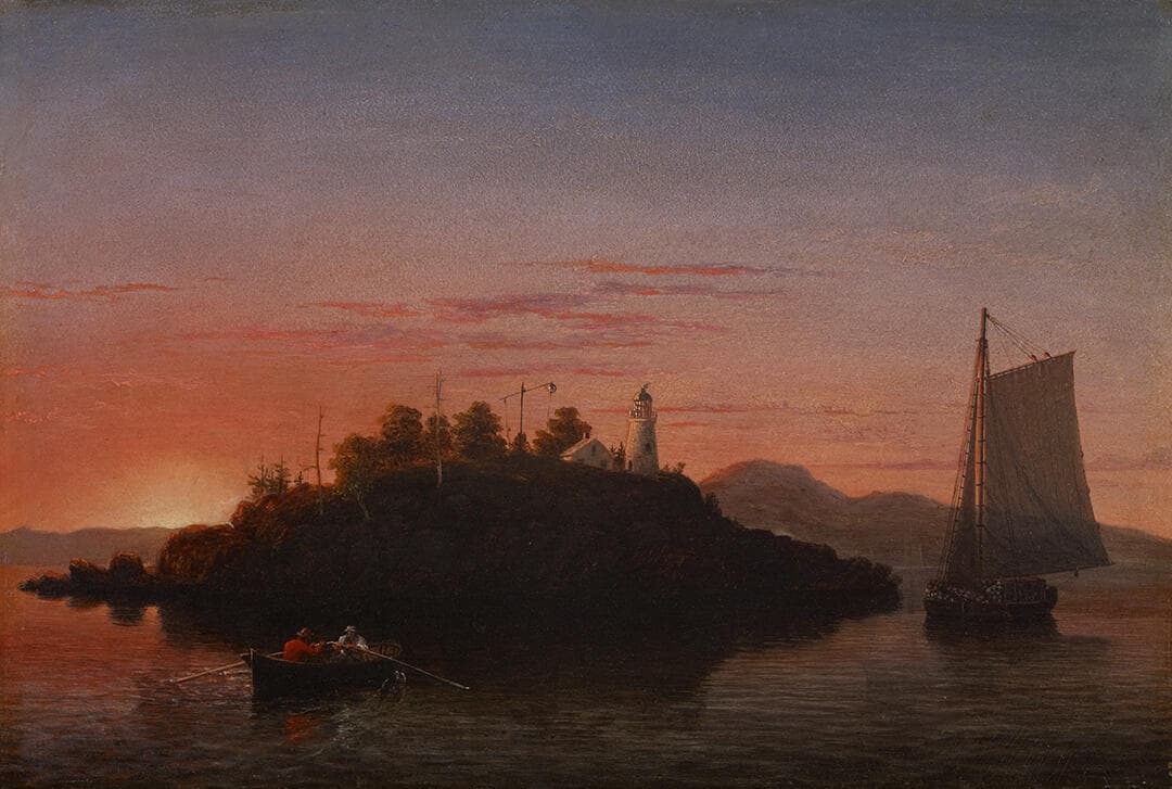 View of Camden Mountains from Penobscot Bay