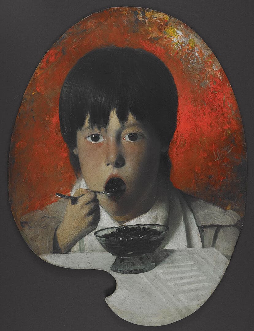 Boy Eating Berries