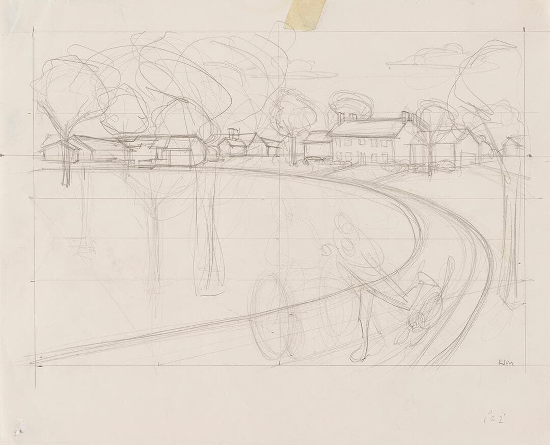 Untitled (preparatory drawing for Our Town)