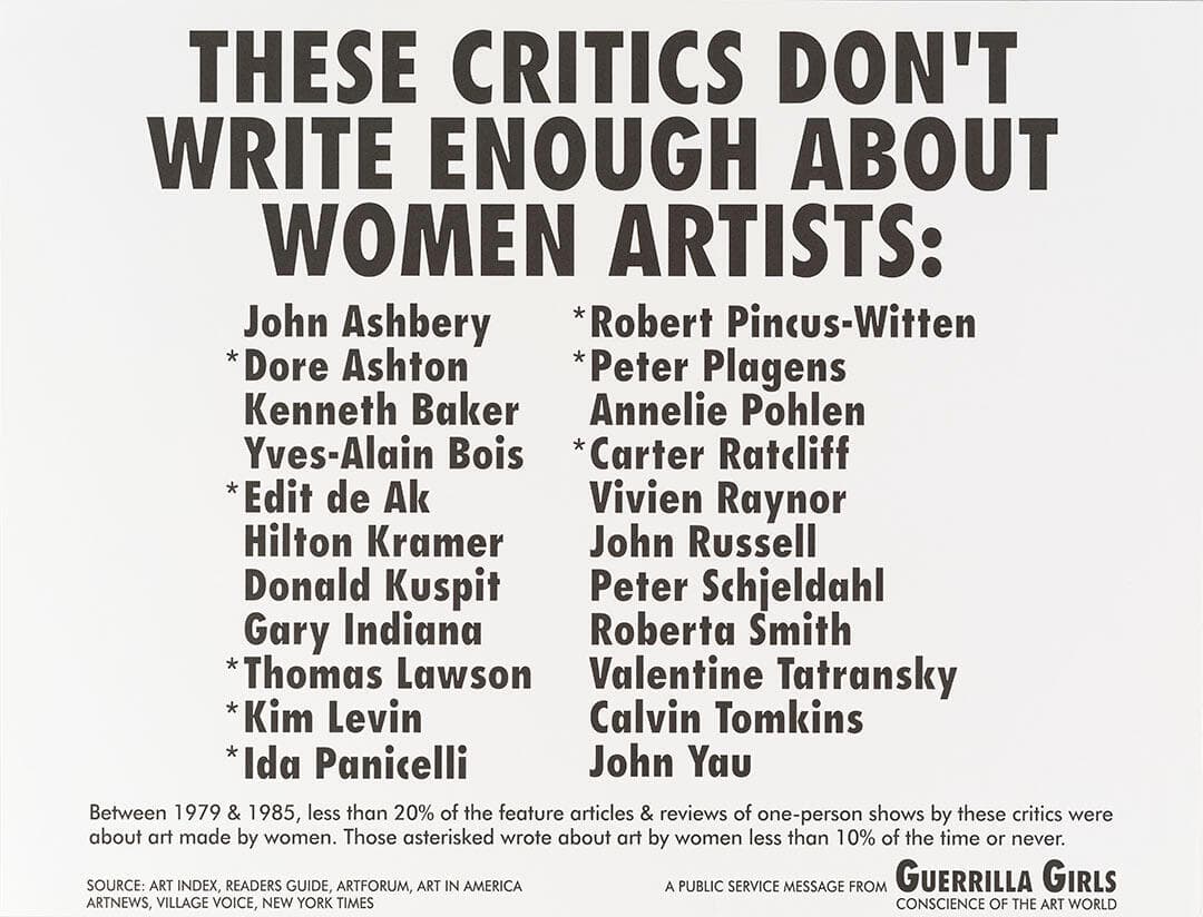 These Critics Don't Write Enough About Women Artists