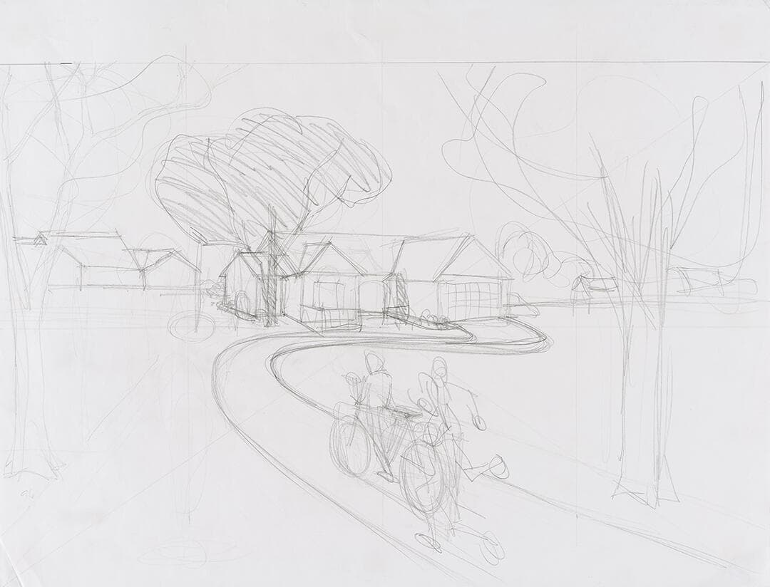 Untitled (preparatory drawing for Our Town)