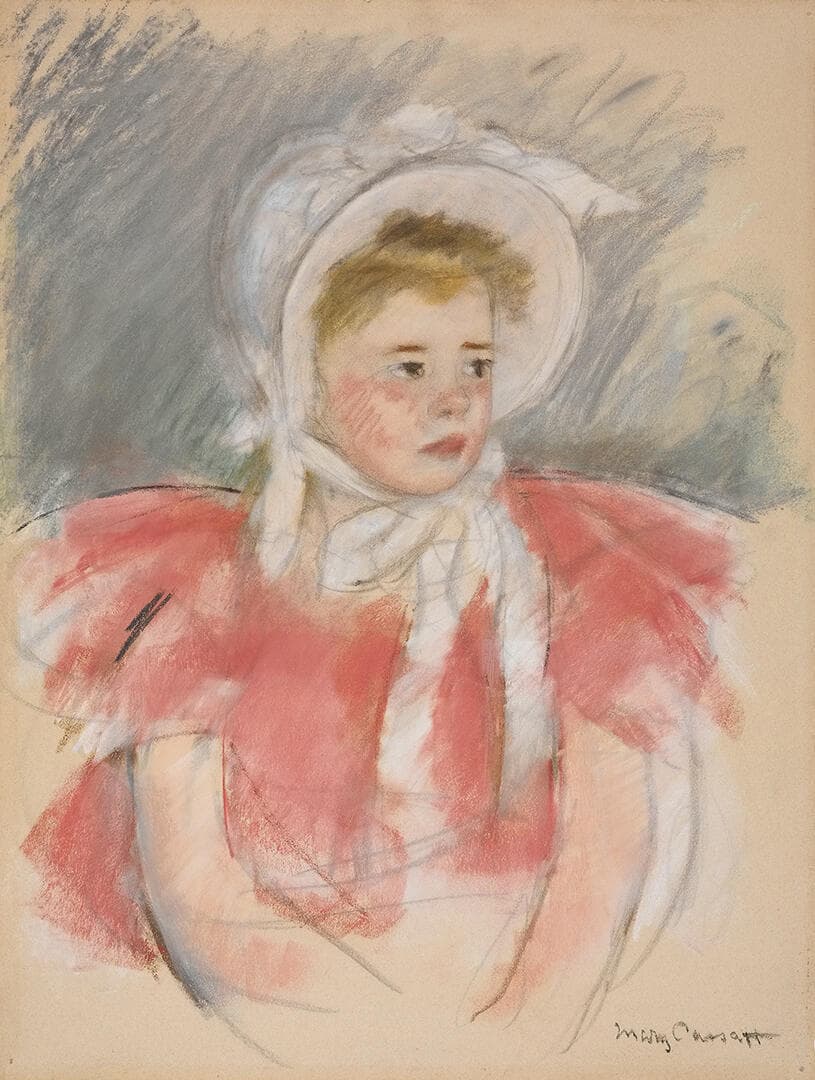 Simone in a White Bonnet Seated with Clasped Hands (No. 1)