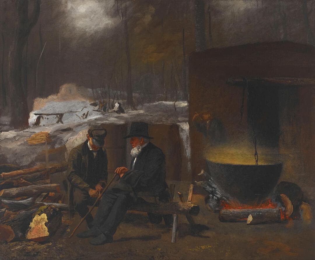 At the Camp—Spinning Yarns and Whittling