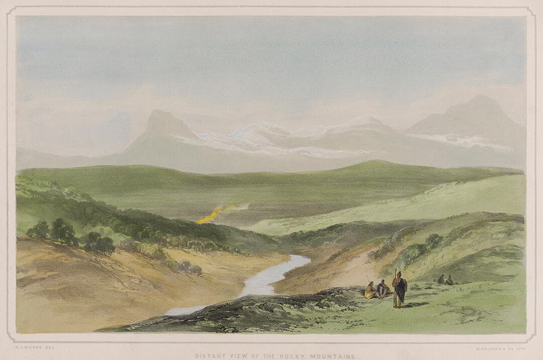 Distant View of the Rocky Mountains