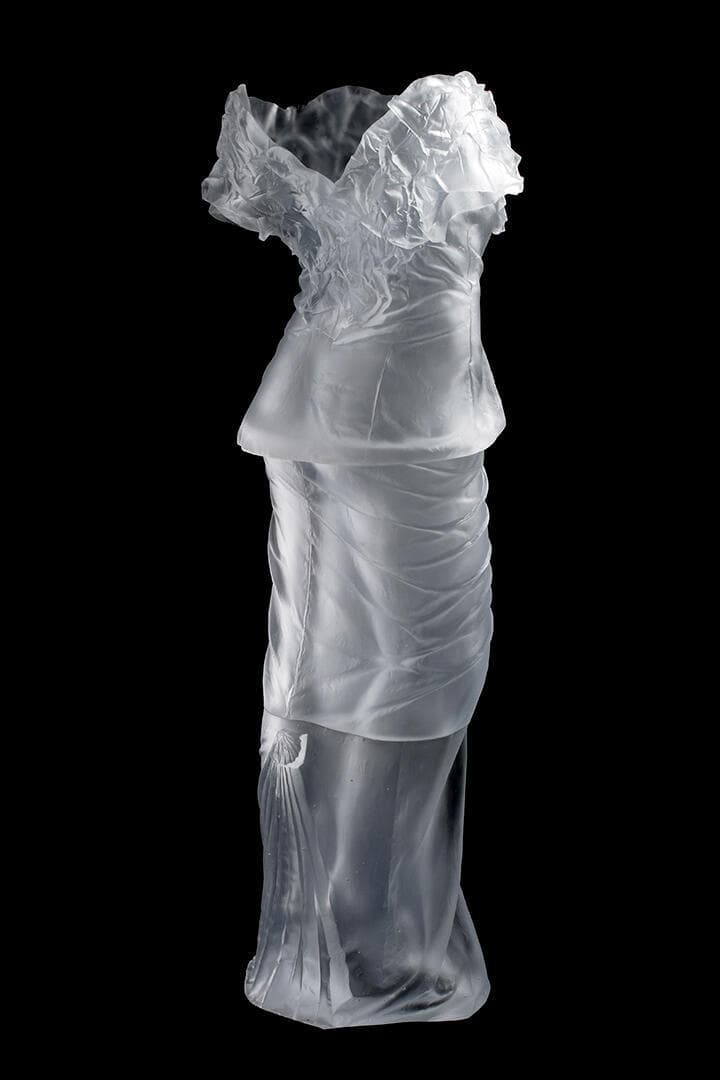Dress Impression with Wrinkled Cowl