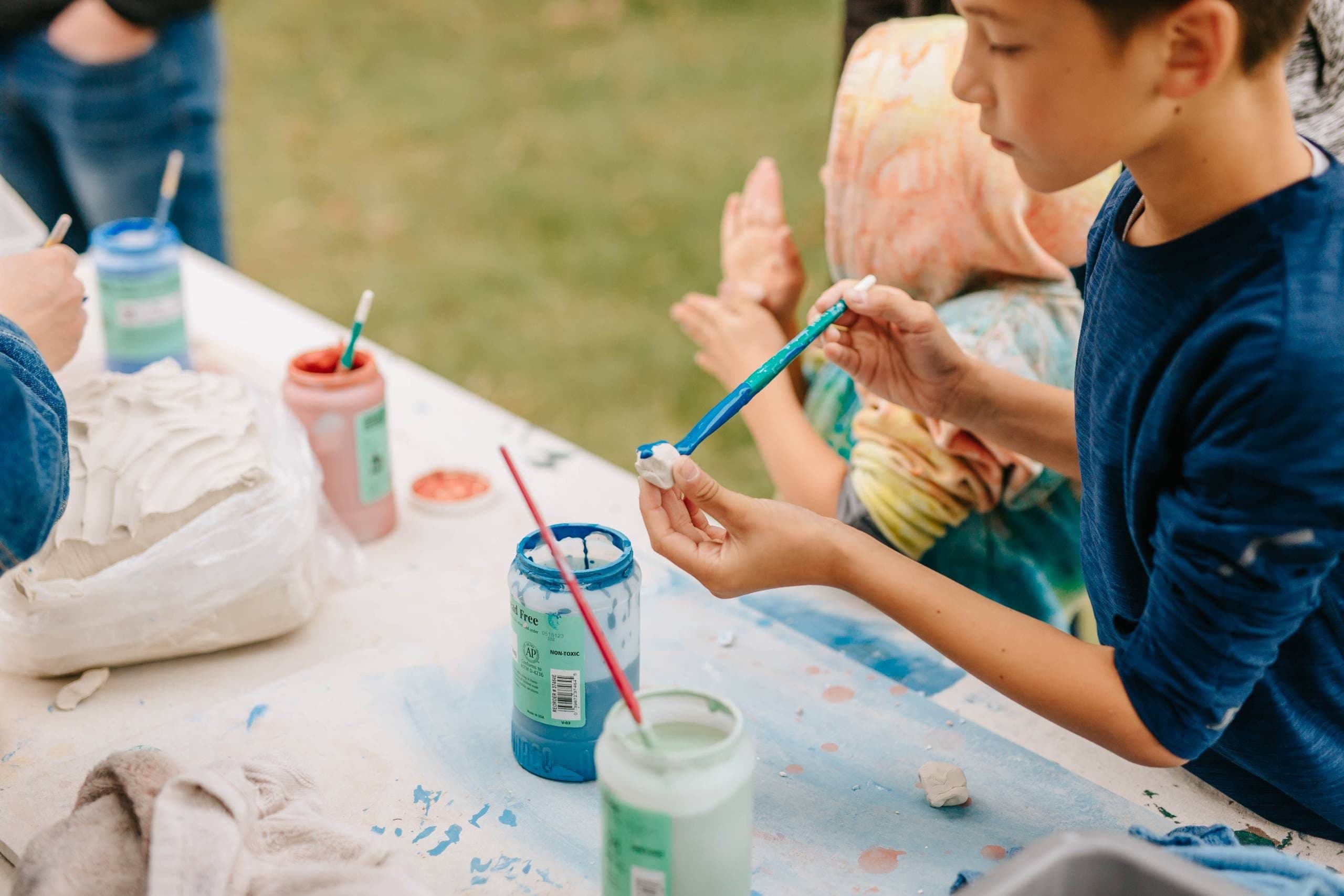 Painting Clay Artmaking