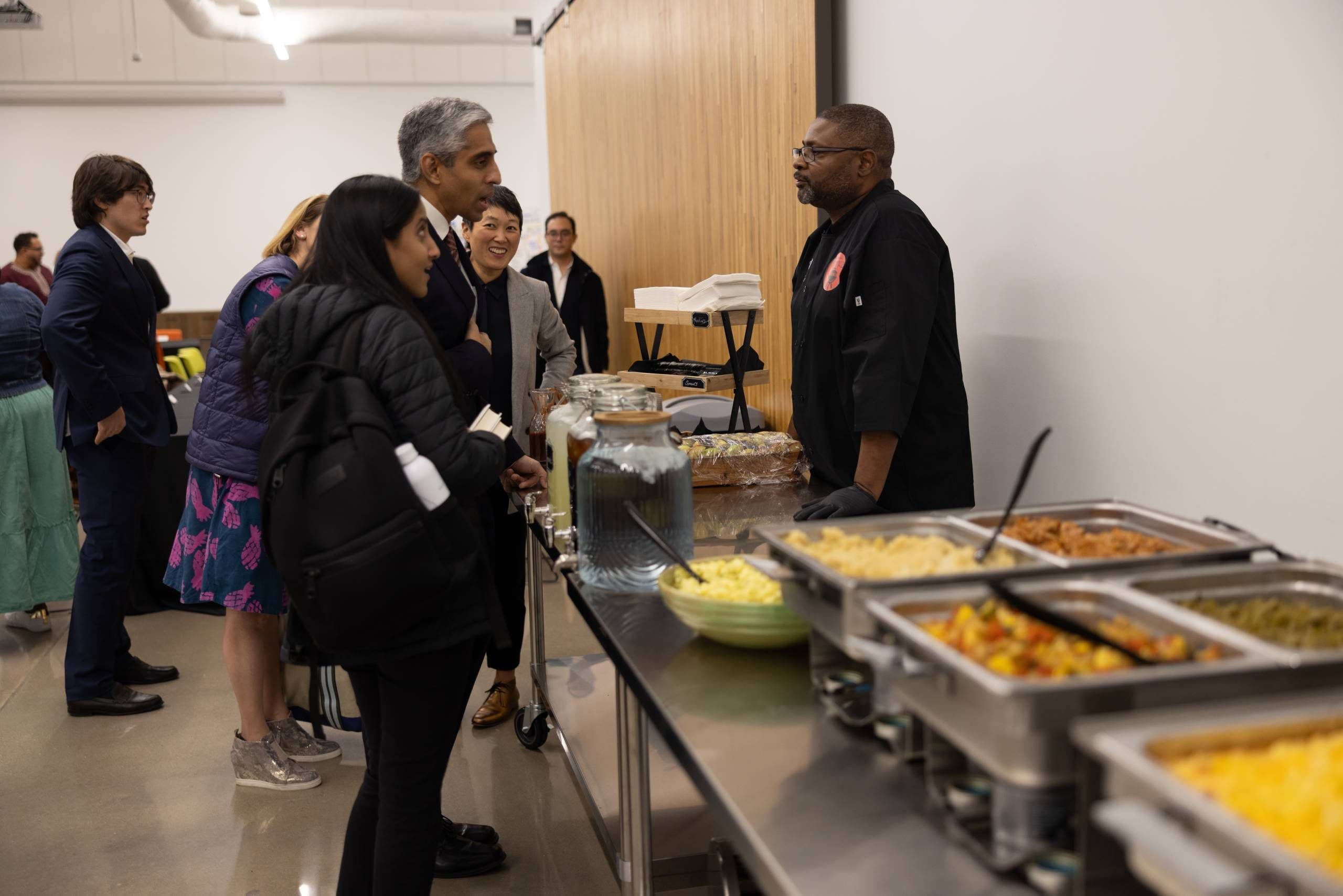 Chef Interaction at Indoor Event