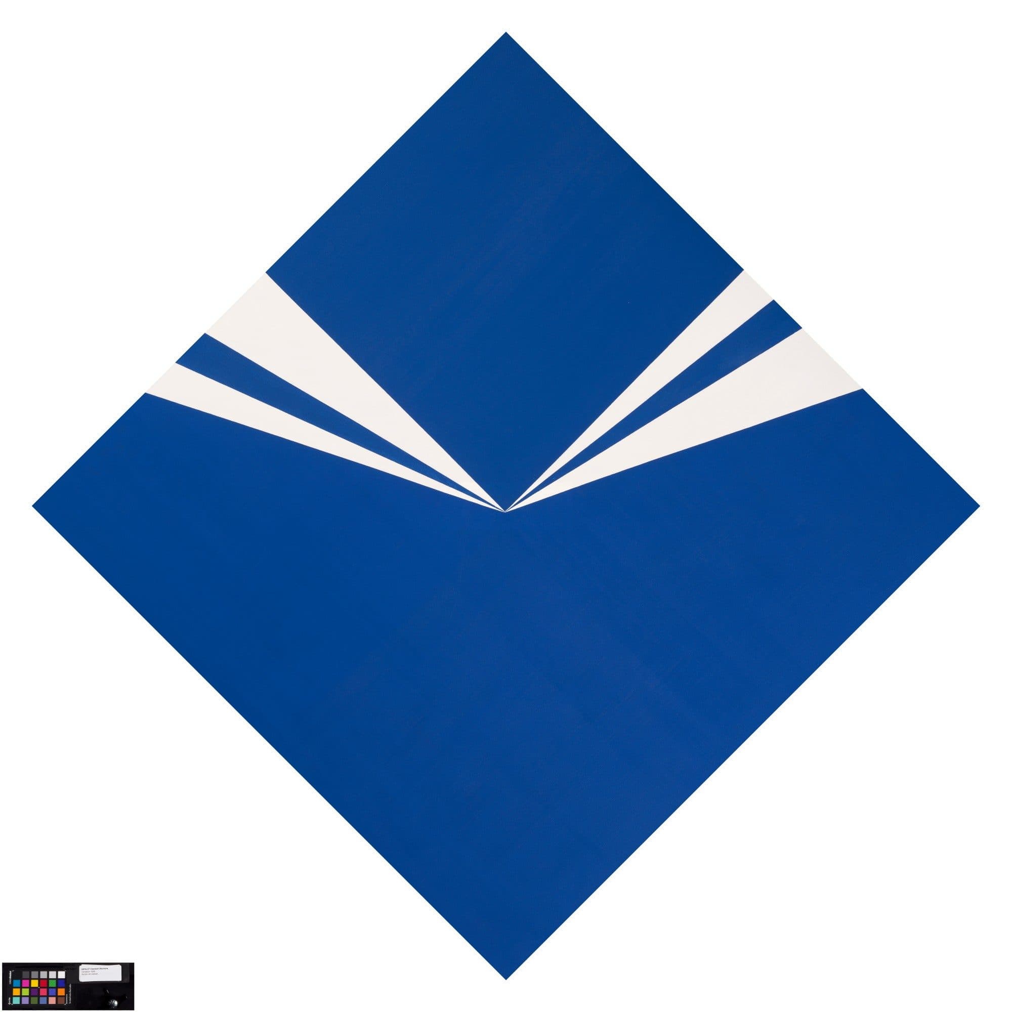 Geometric Blue Diamond Design